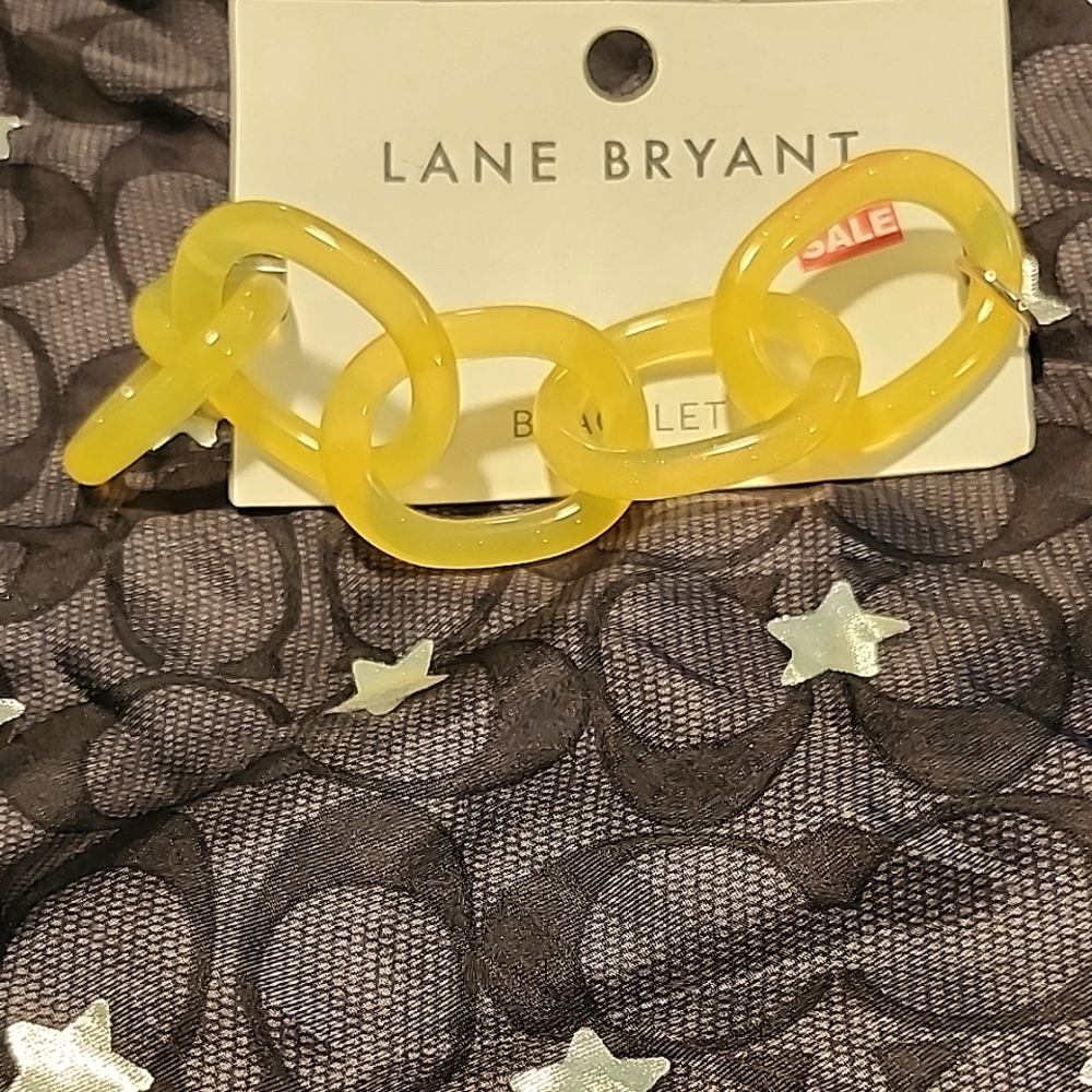 Lane Bryant Vibrant Yellow Chain Bracelet